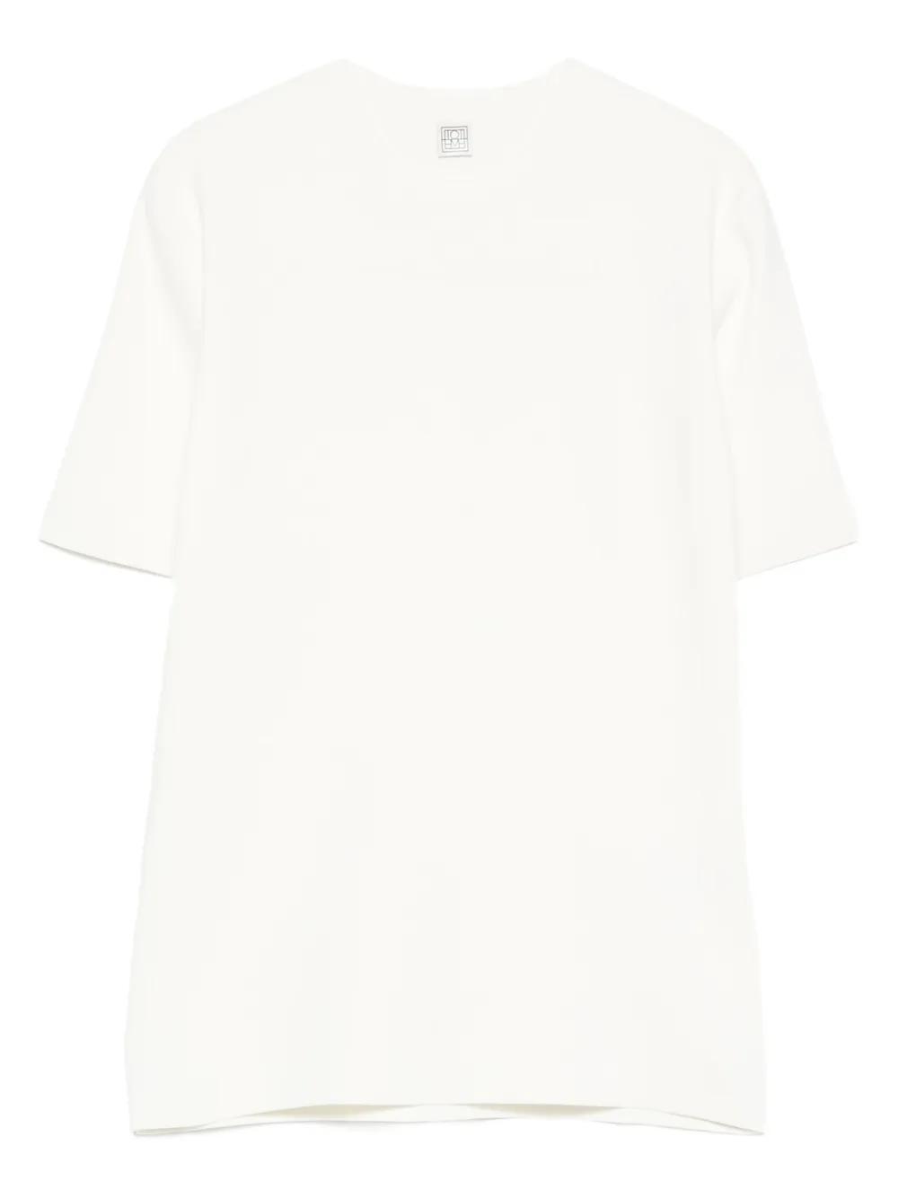 Трикотажный топ с круглым вырезом Toteme, белый
Трикотажный топ с круглым вырезом Toteme, белый