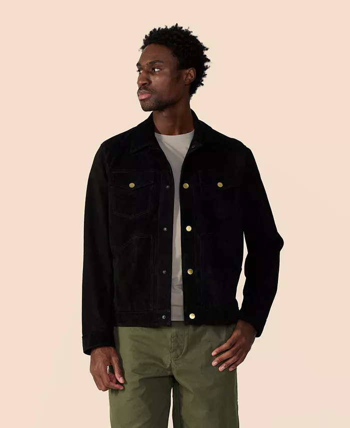 Мужская замшевая куртка в стиле Trucker Furniq UK, черный
Мужская замшевая куртка в стиле Trucker Furniq UK, черный