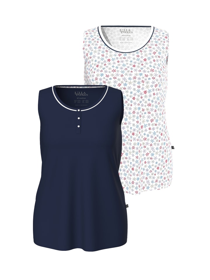 Пижамная рубашка темно-синего цвета Ulla Popken
Пижамная рубашка темно-синего цвета Ulla Popken