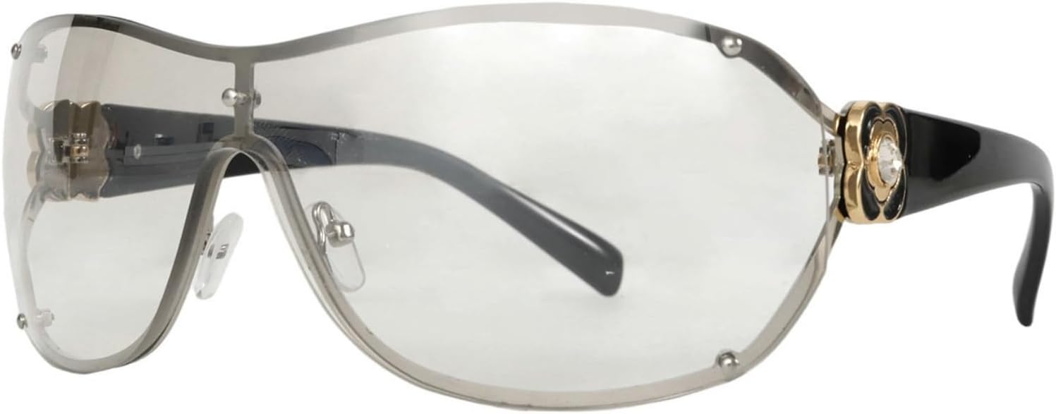 Willochra Роскошные солнцезащитные очки большого размера с оправой в стиле Y2k, украшенные стразами, женские, без оправы, с бриллиантами, футуристические хрустальные очки, C5
Willochra Роскошные солнцезащитные очки большого размера с оправой в стиле Y2k, украшенные стразами, женские, без оправы, с бриллиантами, футуристические хрустальные очки, C5