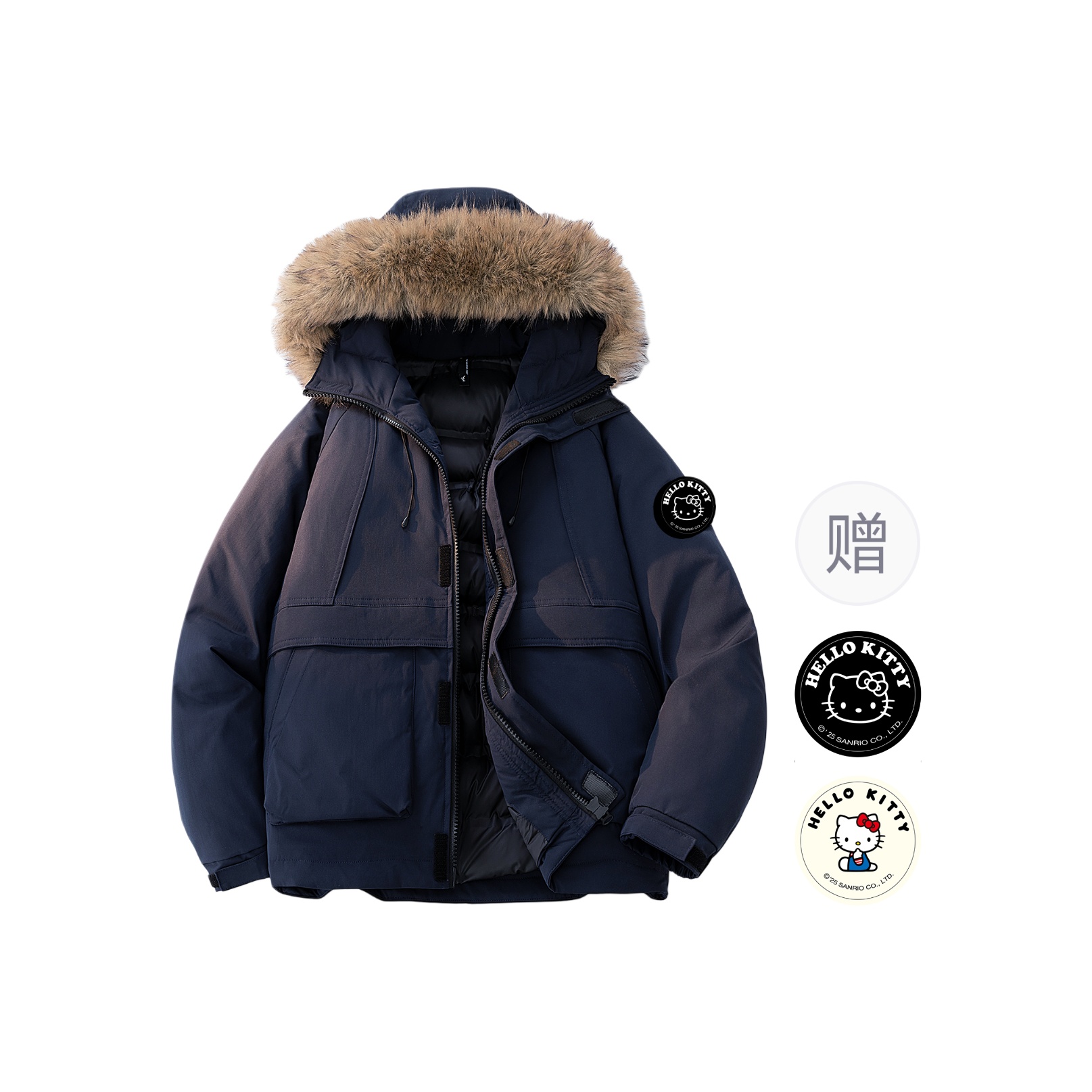 Куртка-пуховик Hello Kitty SS25, унисекс Sanrio, midnight синий
Куртка-пуховик Hello Kitty SS25, унисекс Sanrio, midnight синий