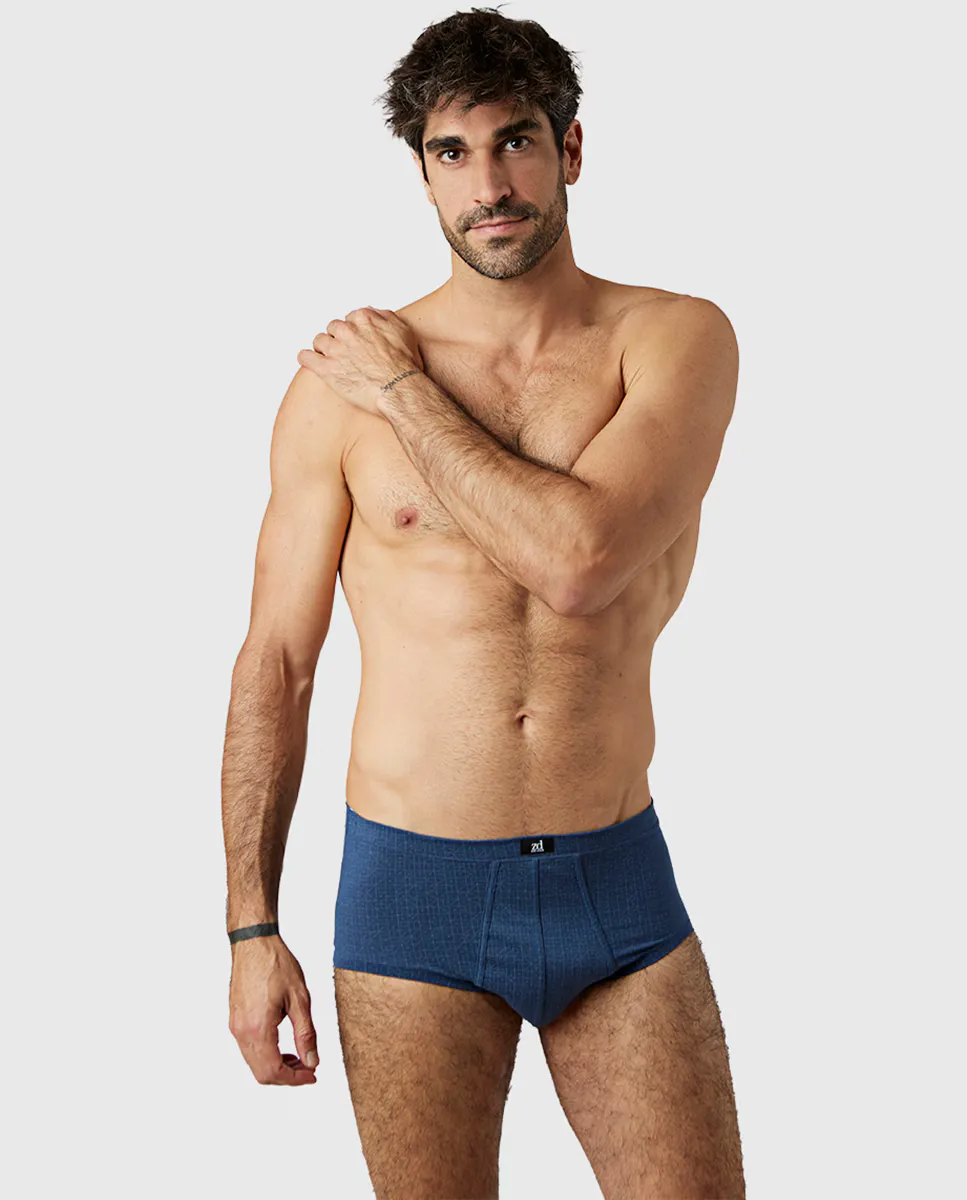 Мужские трусы из египетского хлопка с принтом ZD, многоцветный 
Мужские трусы из египетского хлопка с принтом ZD, многоцветный