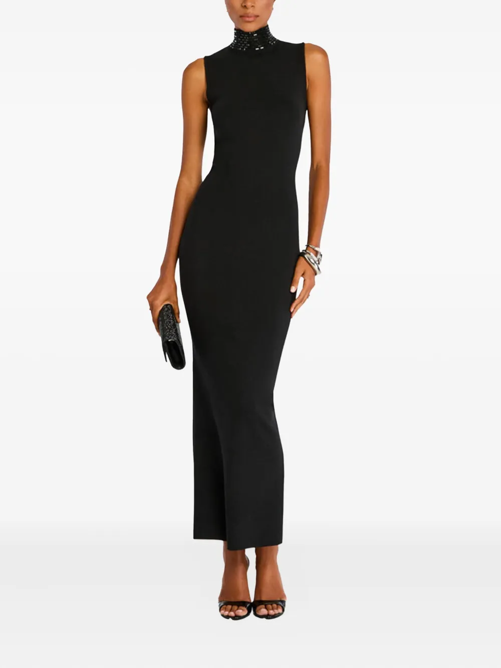 Декорированное платье с высоким воротником Retrofete, черный
Декорированное платье с высоким воротником Retrofete, черный