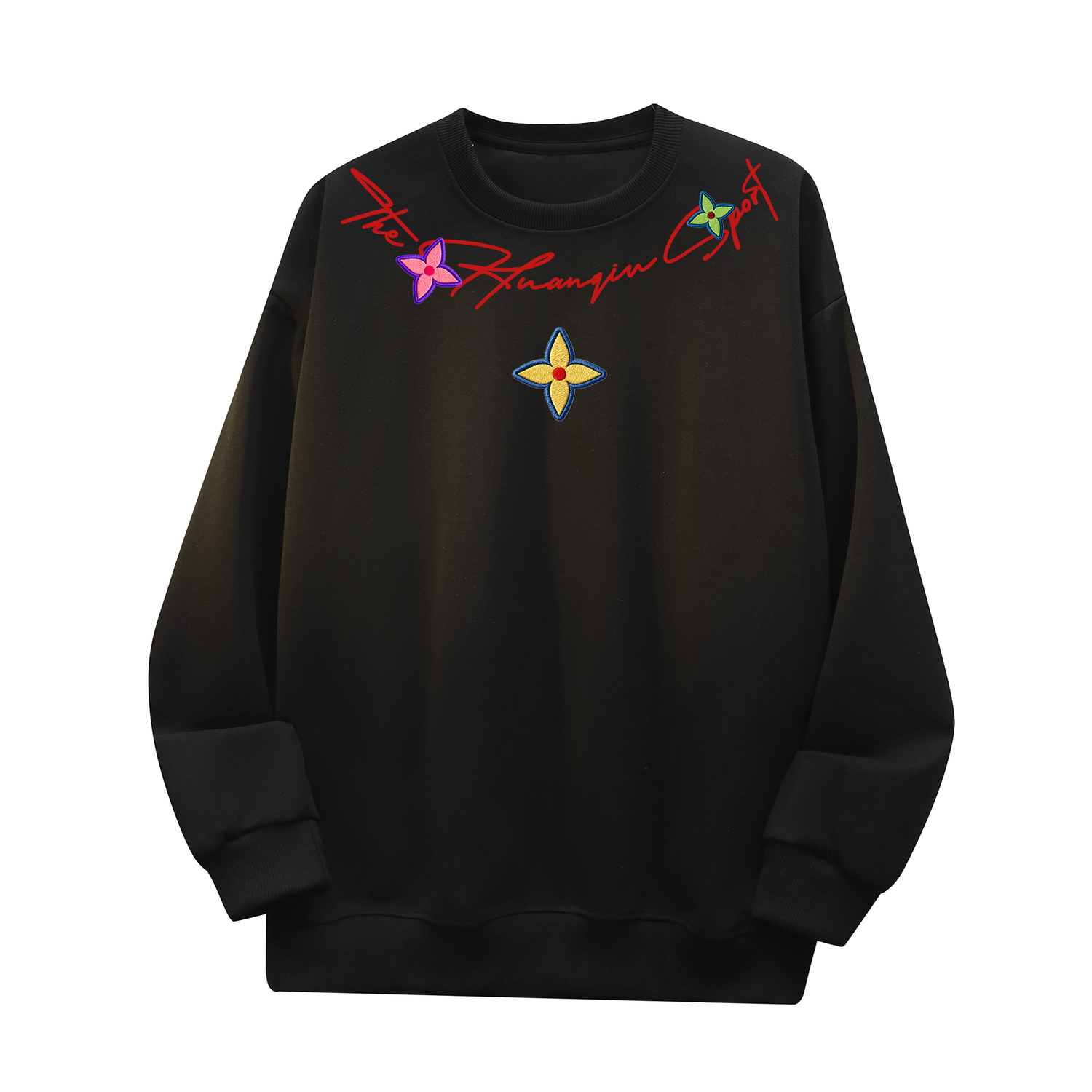 Свитшот с круглым вырезом Unisex HUANQIU, черный (fleece-lined)
Свитшот с круглым вырезом Unisex HUANQIU, черный (fleece-lined)