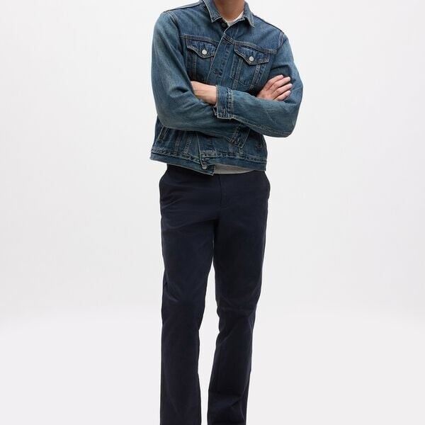 Брюки прямого кроя из эластичного хлопка Gap, синий
Брюки прямого кроя из эластичного хлопка Gap, синий