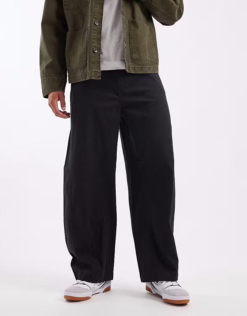 Брюки-бочонки черного цвета с декоративными швами Asos Design
Брюки-бочонки черного цвета с декоративными швами Asos Design