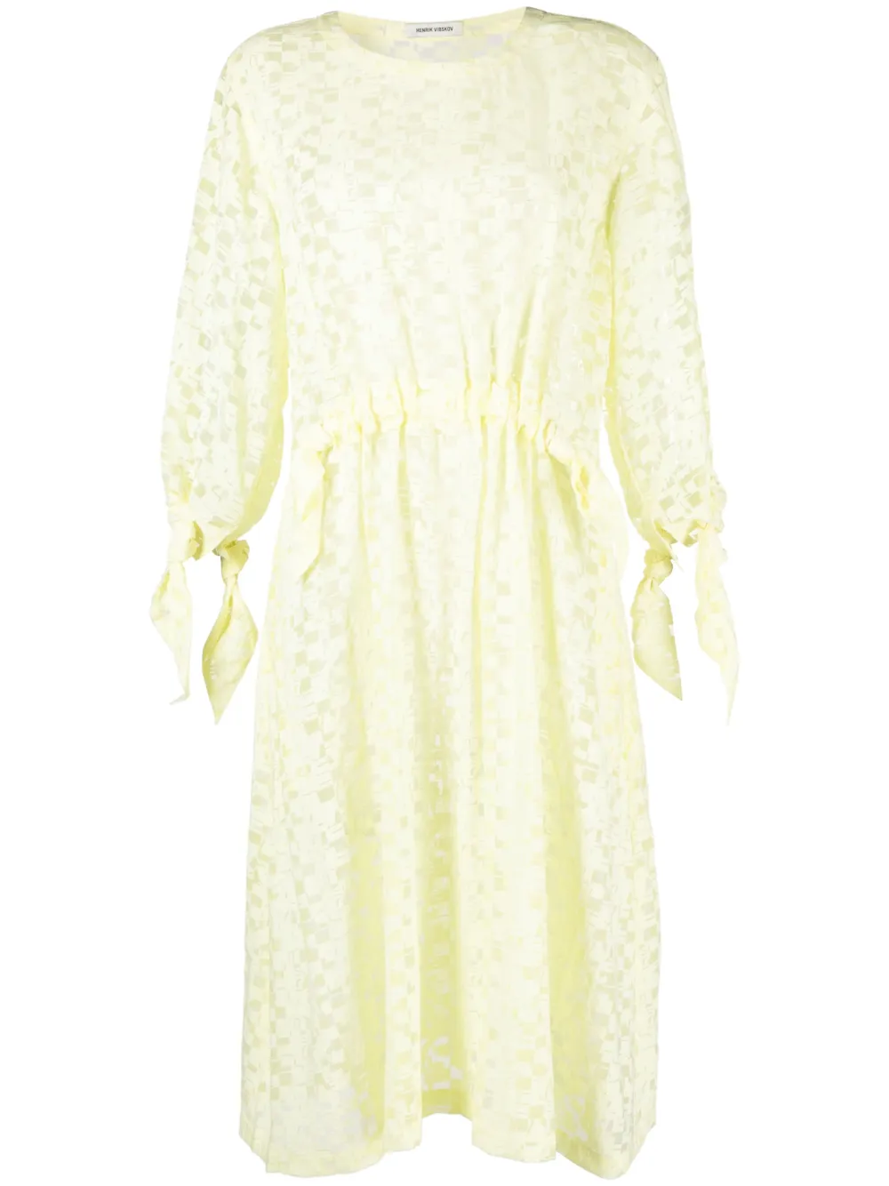 Жаккардовое платье миди Bulk Henrik Vibskov, желтый
Жаккардовое платье миди Bulk Henrik Vibskov, желтый