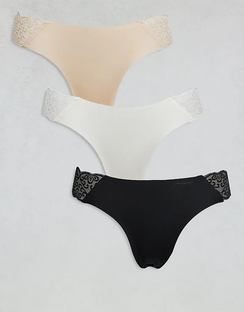 Комплект из 5 трусов Cotton On черного/фраппе/кремового цвета Cotton:On 
Комплект из 5 трусов Cotton On черного/фраппе/кремового цвета Cotton:On