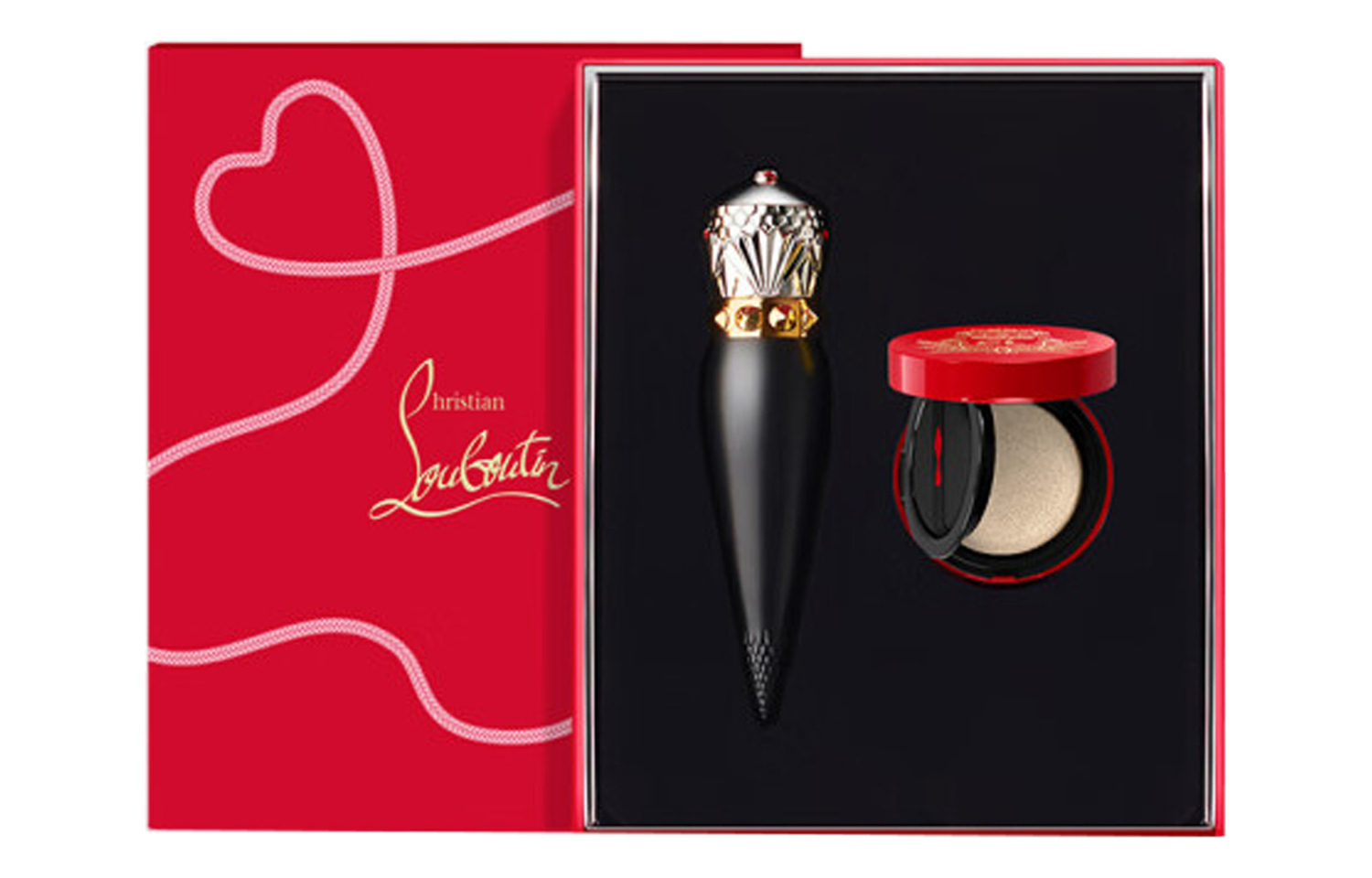 Christian Louboutin Набор косметики CL Queen Club Black Tip Red Box легко растушевывается 3,8 г+5 г
Christian Louboutin Набор косметики CL Queen Club Black Tip Red Box легко растушевывается 3,8 г+5 г