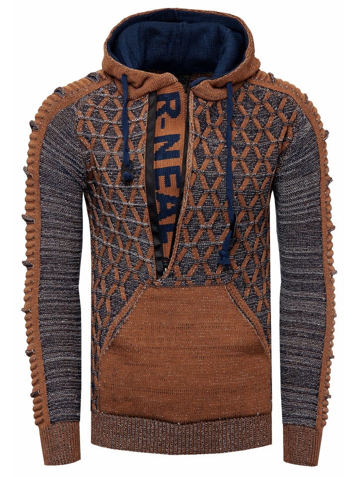 Толстовка с капюшоном из плотной вязки с застежкой-молнией на 1/2 цвета кэмел Rusty Neal
Толстовка с капюшоном из плотной вязки с застежкой-молнией на 1/2 цвета кэмел Rusty Neal