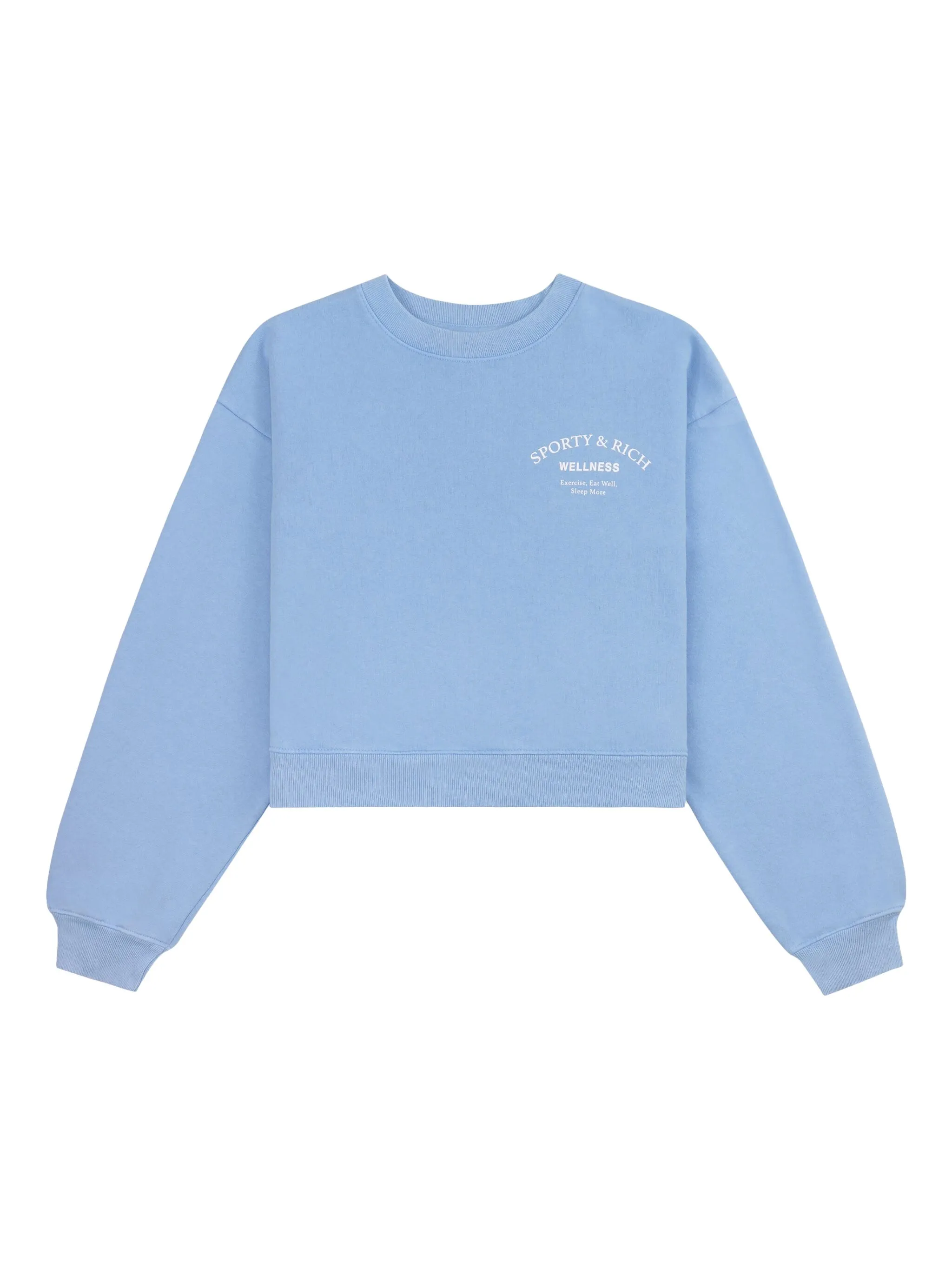 Укороченная толстовка Sporty & Rich, синий
Укороченная толстовка Sporty & Rich, синий