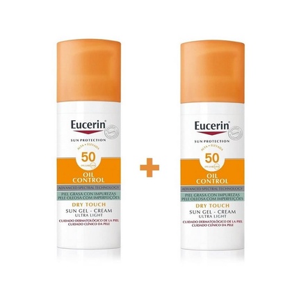 Солнцезащитный гель-крем Oil Control Dry Touch Spf 50 50 мл набор из 2 шт Eucerin
Солнцезащитный гель-крем Oil Control Dry Touch Spf 50 50 мл набор из 2 шт Eucerin