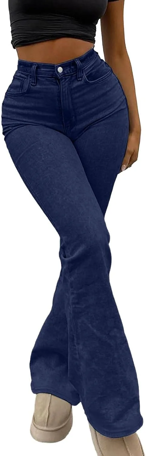 Oplxuo женские джинсы клеш с высокой талией
Oplxuo женские джинсы клеш с высокой талией