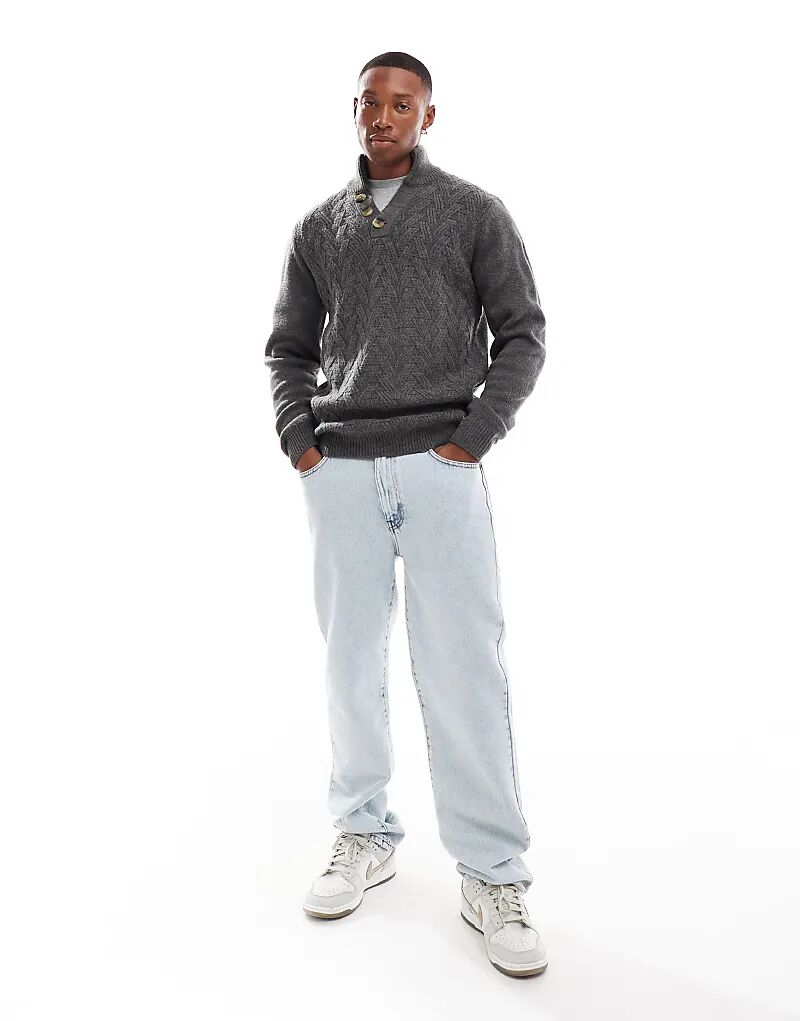 Джемпер с косами в угольном цвете Threadbare
Джемпер с косами в угольном цвете Threadbare