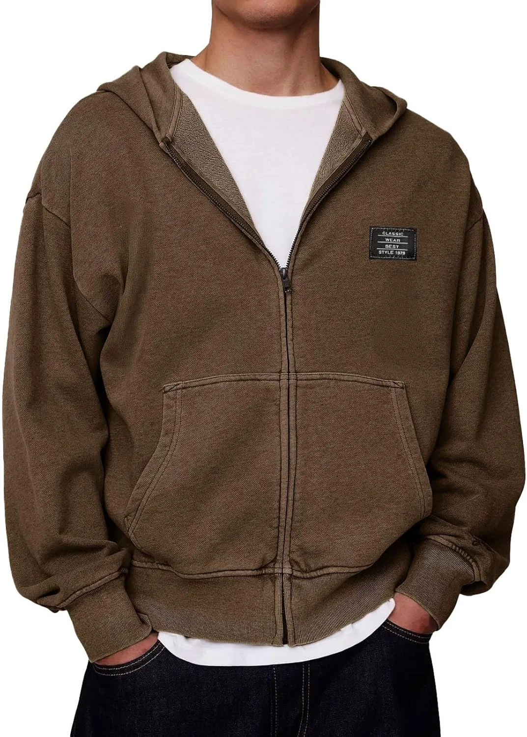 Мужская худи на молнии 2025 Vintage Washed Distressed с карманами Oversized Streetwear
Мужская худи на молнии 2025 Vintage Washed Distressed с карманами Oversized Streetwear