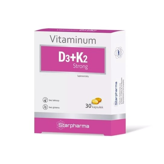 Starpharma, Витамин D3+ K2 Strong 30 капсул
Starpharma, Витамин D3+ K2 Strong 30 капсул