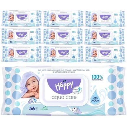 Влажные салфетки bella baby Happy Aqua Care, 100 % биоразлагаемые, 99 % воды, с первого дня
Влажные салфетки bella baby Happy Aqua Care, 100 % биоразлагаемые, 99 % воды, с первого дня