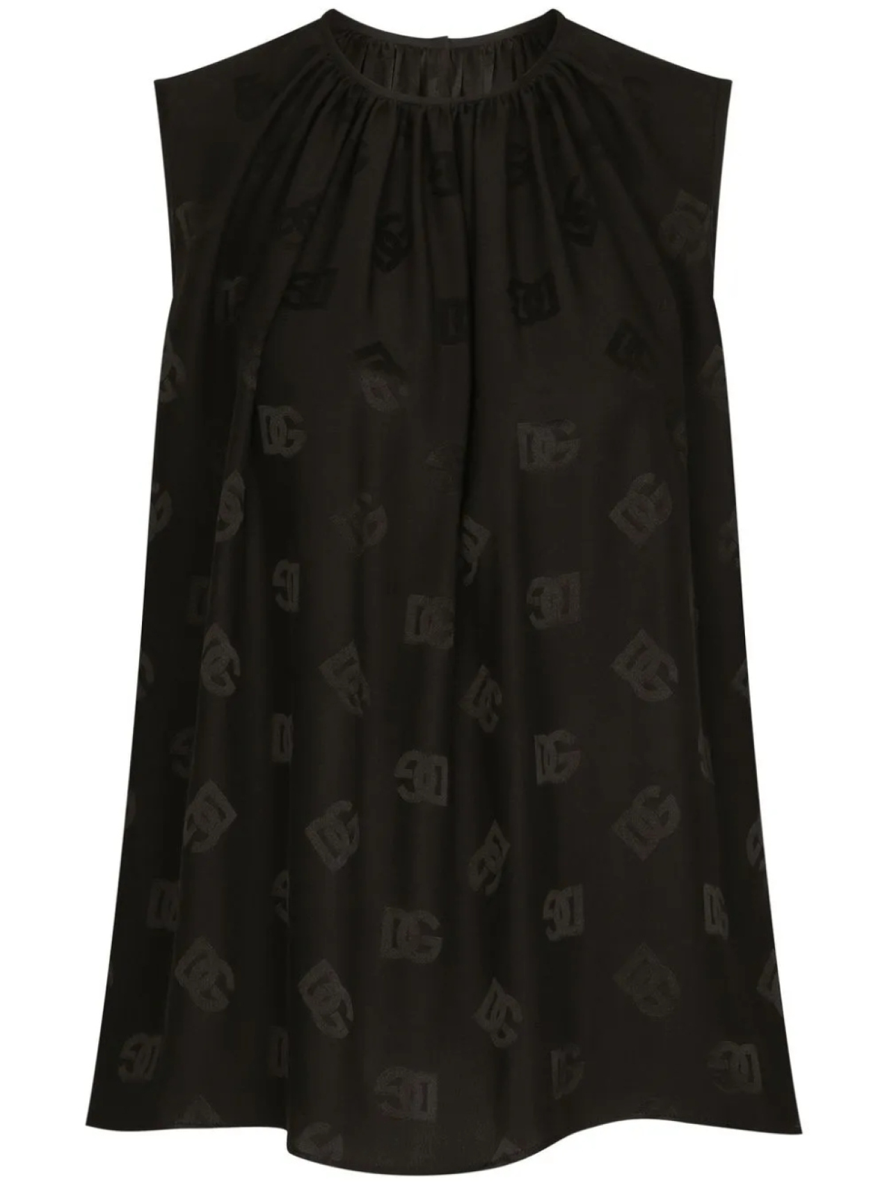 Dolce & Gabbana шелковая блузка без рукавов с логотипом DG, черный
Dolce & Gabbana шелковая блузка без рукавов с логотипом DG, черный