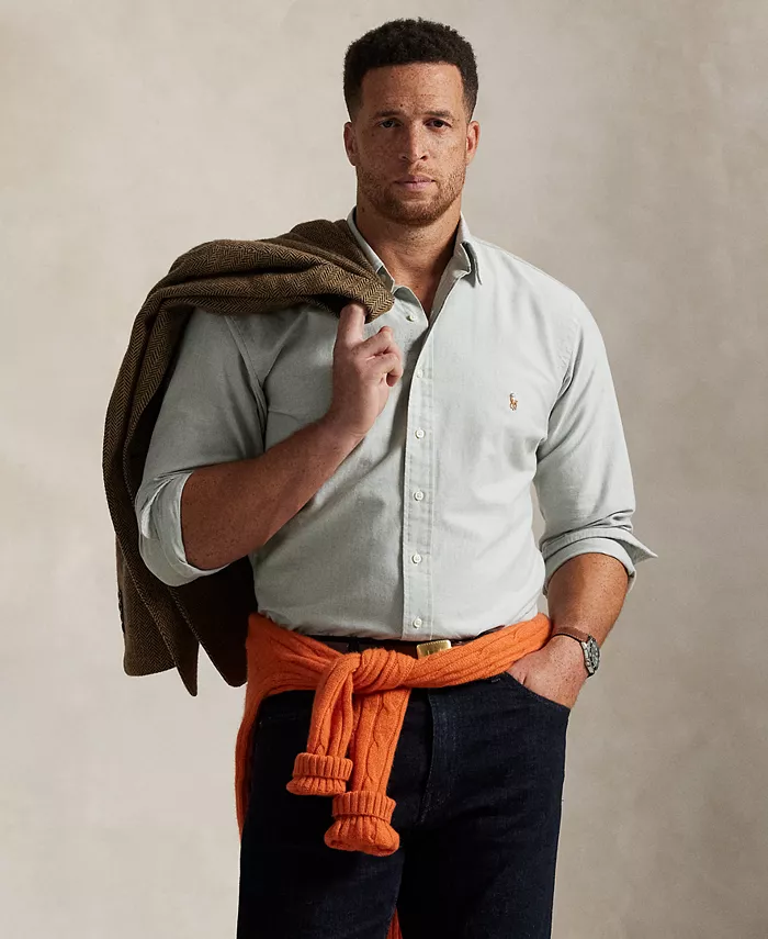Мужская рубашка Big & Tall Iconic Oxford Polo Ralph Lauren, зеленый
Мужская рубашка Big & Tall Iconic Oxford Polo Ralph Lauren, зеленый