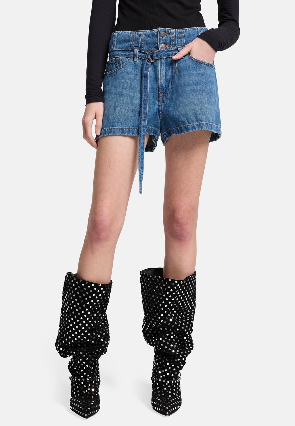 Джинсовые шорты BELTED 7 for all mankind, синий
Джинсовые шорты BELTED 7 for all mankind, синий