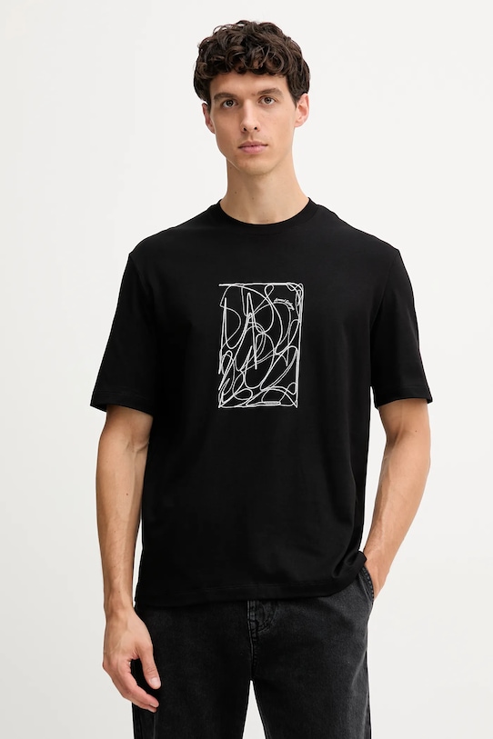 Хлопковая футболка Armani Exchange, черный
Хлопковая футболка Armani Exchange, черный