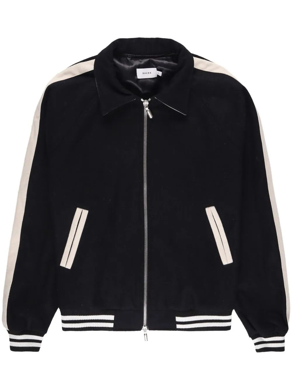 Бомбер с принтом RHUDE, черный
Бомбер с принтом RHUDE, черный