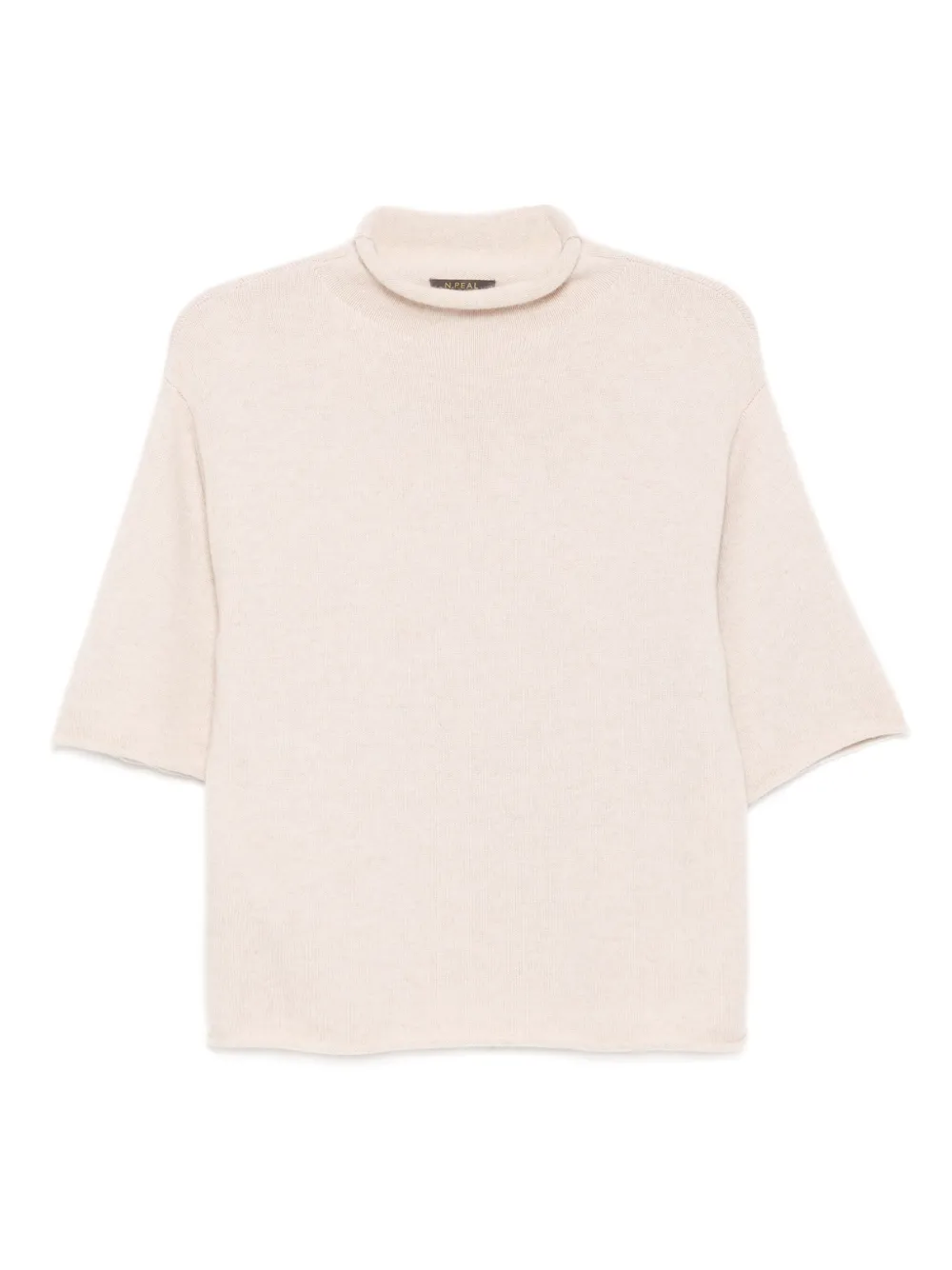 Трикотажный топ с высоким воротником N.Peal, нейтральный
Трикотажный топ с высоким воротником N.Peal, нейтральный