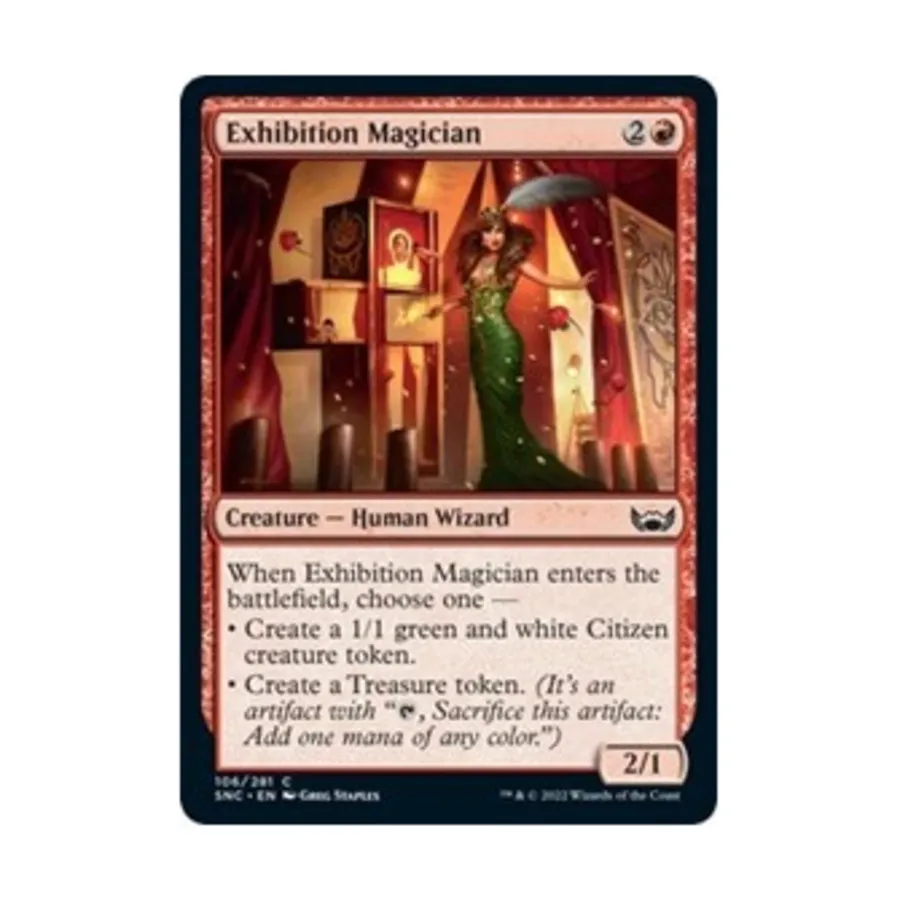 CCG Выставочный фокусник (С), MTG - Streets of New Capenna
CCG Выставочный фокусник (С), MTG - Streets of New Capenna