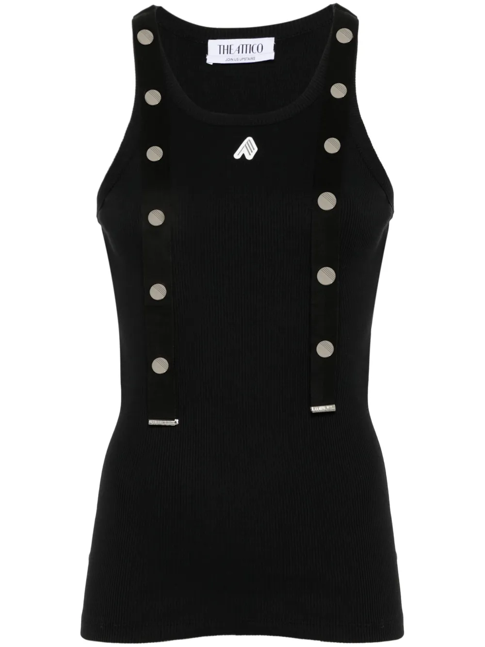 Топ с логотипом The Attico, черный
Топ с логотипом The Attico, черный