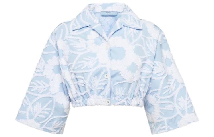 Укороченный топ женский светло-голубой Prada
Укороченный топ женский светло-голубой Prada