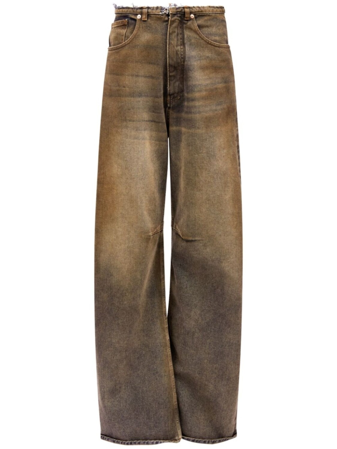 MM6 Maison Margiela широкие джинсы с необработанными краями, коричневый
MM6 Maison Margiela широкие джинсы с необработанными краями, коричневый