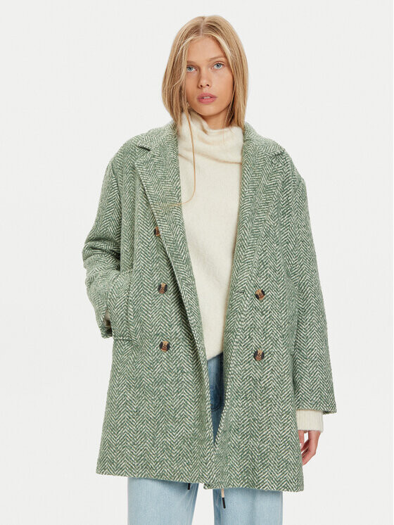 Шерстяное пальто обычного кроя Pepe Jeans, зеленый
Шерстяное пальто обычного кроя Pepe Jeans, зеленый