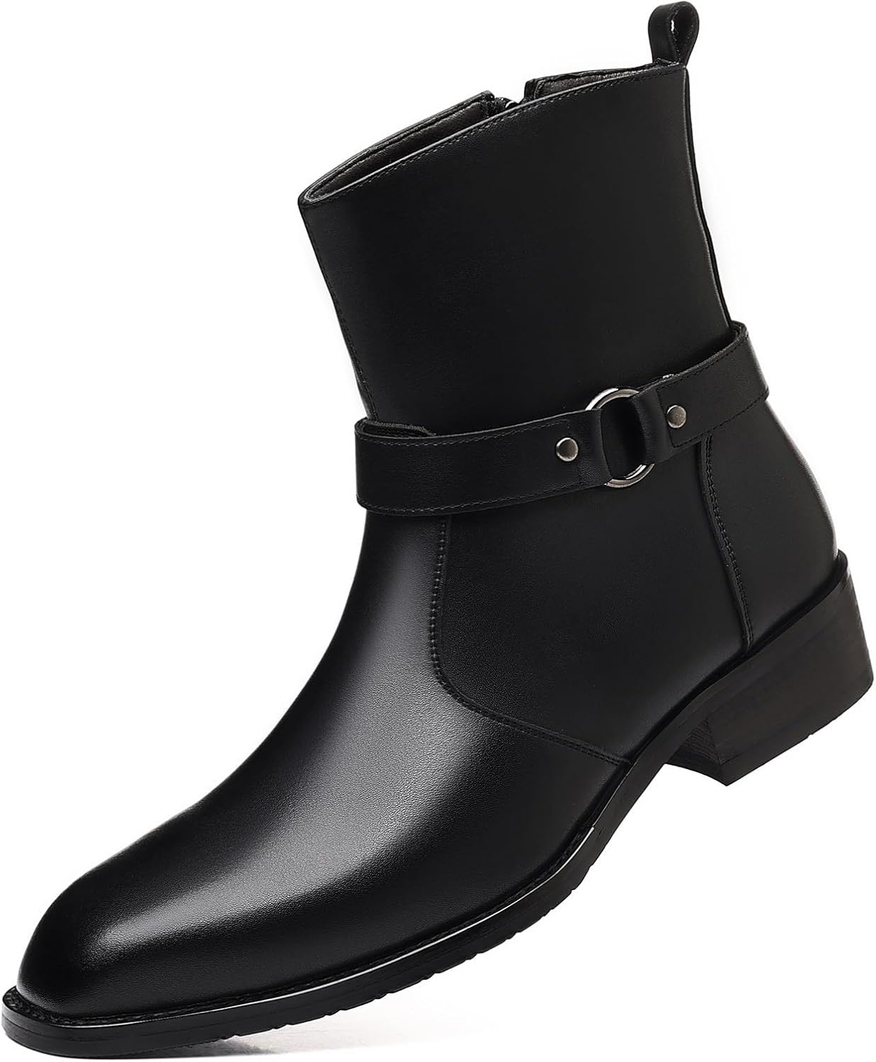 Мужские кожаные челси-бутсы DADAWEN с пряжкой, модные классические с боковой молнией, повседневные чукка-бутсы, ботинки до щиколотки для мужчин, черный
Мужские кожаные челси-бутсы DADAWEN с пряжкой, модные классические с боковой молнией, повседневные чукка-бутсы, ботинки до щиколотки для мужчин, черный