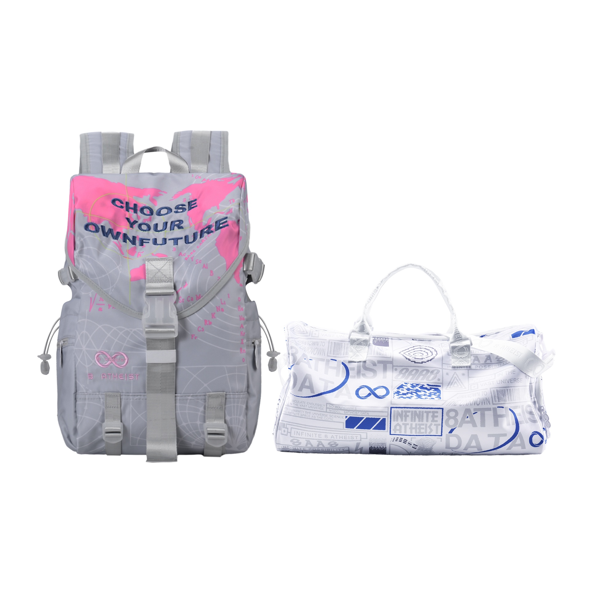 8atheist Полиэстеровый рюкзак унисекс светло-серый фиолетовый, Combo 3
8atheist Полиэстеровый рюкзак унисекс светло-серый фиолетовый, Combo 3