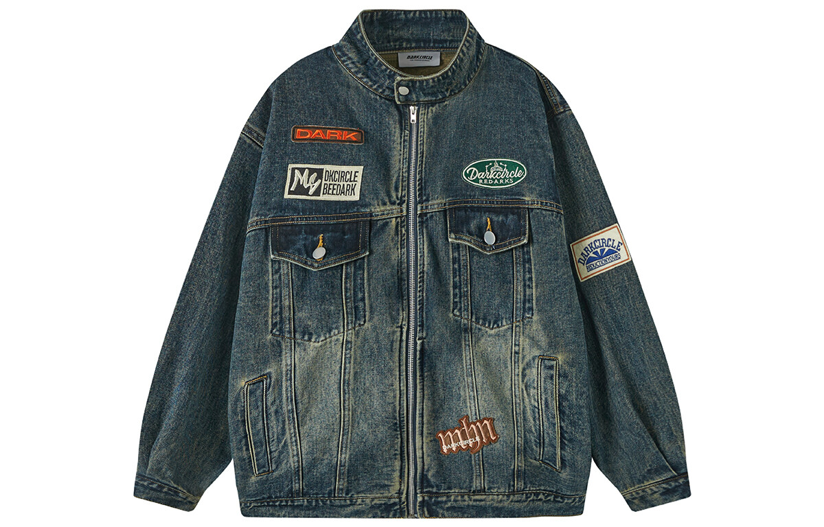 Джинсовая куртка унисекс DARKCIRCLE, Темно-синий (воротник-стойка) 
Джинсовая куртка унисекс DARKCIRCLE, Темно-синий (воротник-стойка)