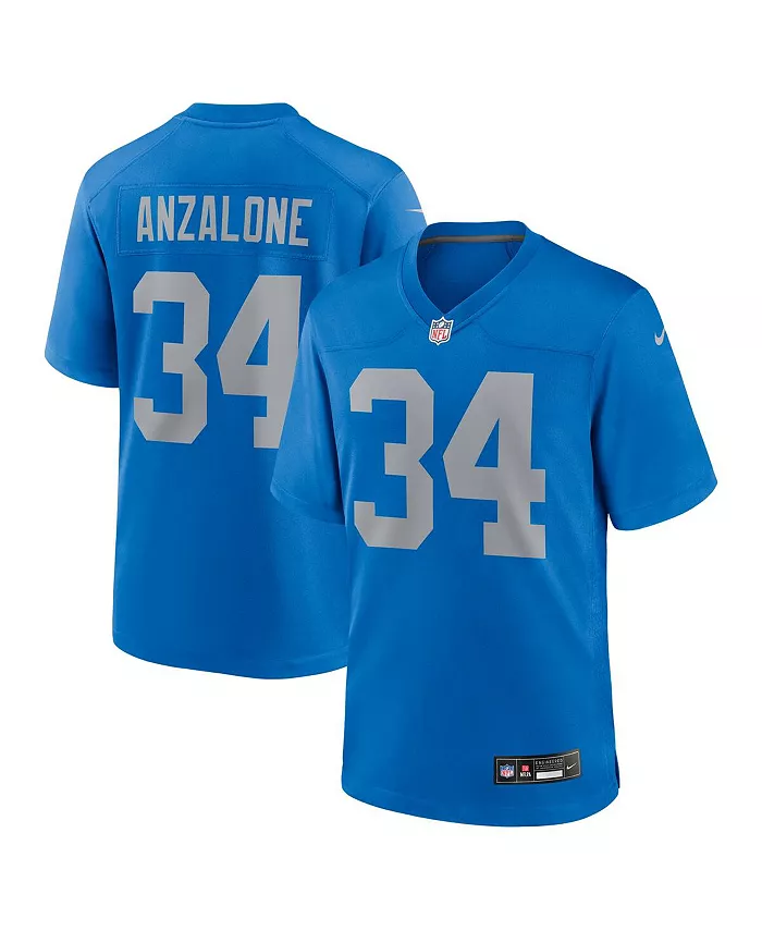 Мужская игровая джерси Detroit Lions альтернативного дизайна Alex Anzalone в синем цвете Nike
Мужская игровая джерси Detroit Lions альтернативного дизайна Alex Anzalone в синем цвете Nike