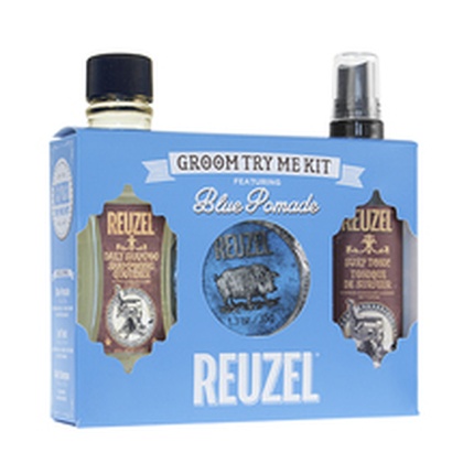 Blue Pomade Groom Try Me Kit — подарочный набор для ухода за волосами для мужчин Reuzel
Blue Pomade Groom Try Me Kit — подарочный набор для ухода за волосами для мужчин Reuzel