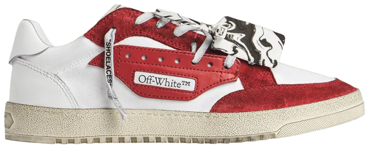 Кроссовки Off-White 5.0 Low 'White Red', белый 
Кроссовки Off-White 5.0 Low 'White Red', белый