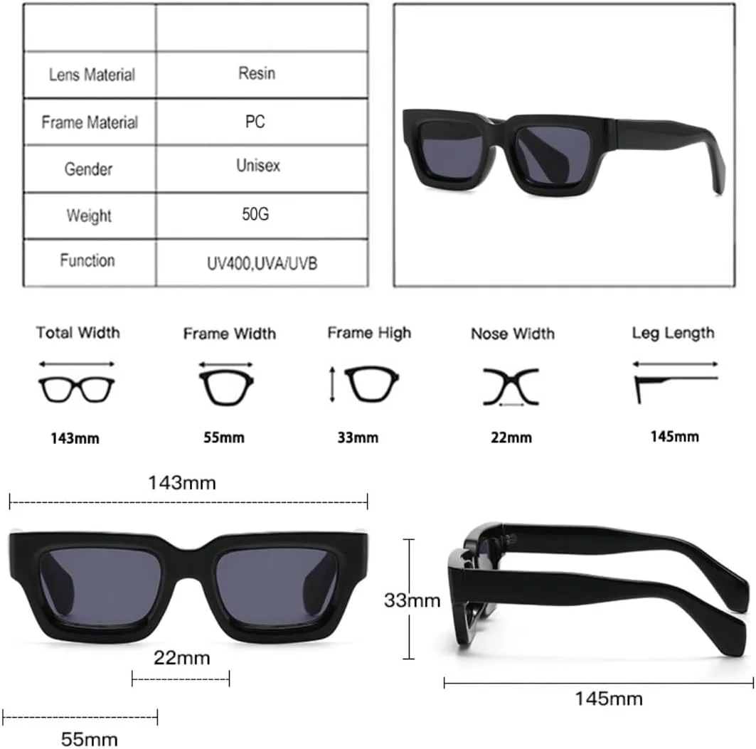 Модные квадратные солнцезащитные очки для женщин с прозрачными линзами с градиентом цвета "океан", винтажные, мужские, в стиле панк UATXTAU, Dark Blue Green Tea
Модные квадратные солнцезащитные очки для женщин с прозрачными линзами с градиентом цвета "океан", винтажные, мужские, в стиле панк UATXTAU, Dark Blue Green Tea