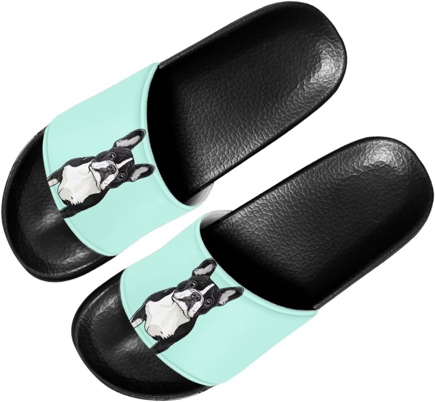 Женские повседневные шлепанцы Forchrinse Black Cat с нотками музыки, мягкие нескользящие открытые тапочки, шлепанцы с плоской подошвой из ЭВА, Boston Terrier
Женские повседневные шлепанцы Forchrinse Black Cat с нотками музыки, мягкие нескользящие открытые тапочки, шлепанцы с плоской подошвой из ЭВА, Boston Terrier