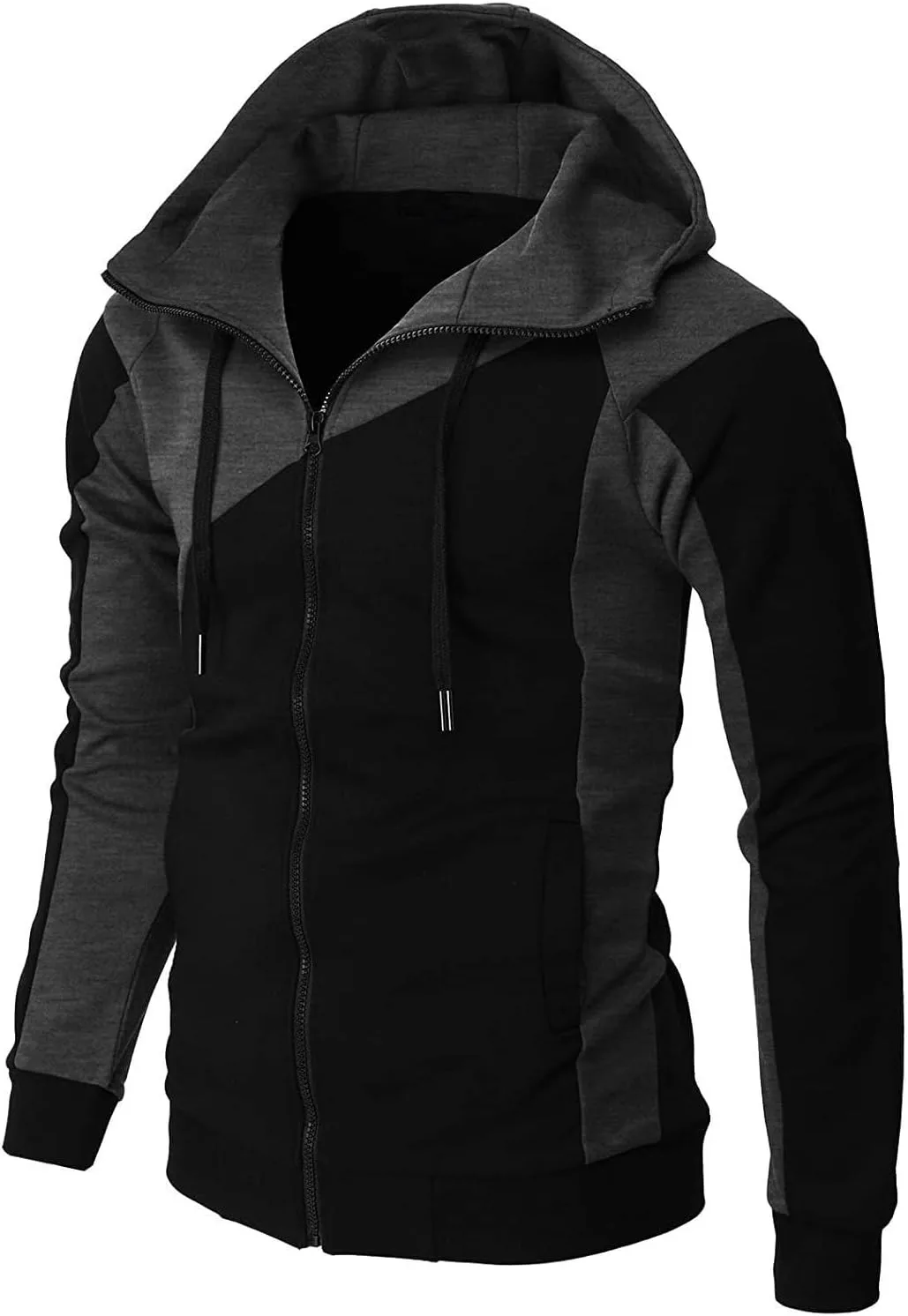 Мужская худи с молнией и карманами slim fit LUORUAN
Мужская худи с молнией и карманами slim fit LUORUAN