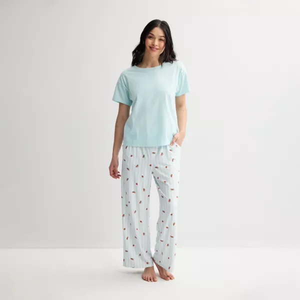 Женский комплект из 2 предметов: верх и нижние части пижамы ко Дню мамы Sonoma Goods For Life, цвет blue watermelon
Женский комплект из 2 предметов: верх и нижние части пижамы ко Дню мамы Sonoma Goods For Life, цвет blue watermelon