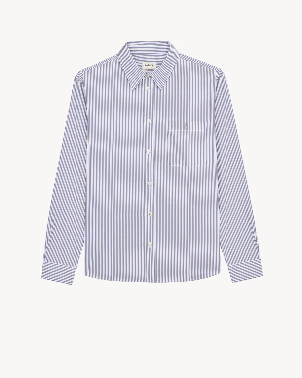 Рубашка CASSANDRE из полосатого хлопкового поплина Saint Laurent, белый
Рубашка CASSANDRE из полосатого хлопкового поплина Saint Laurent, белый