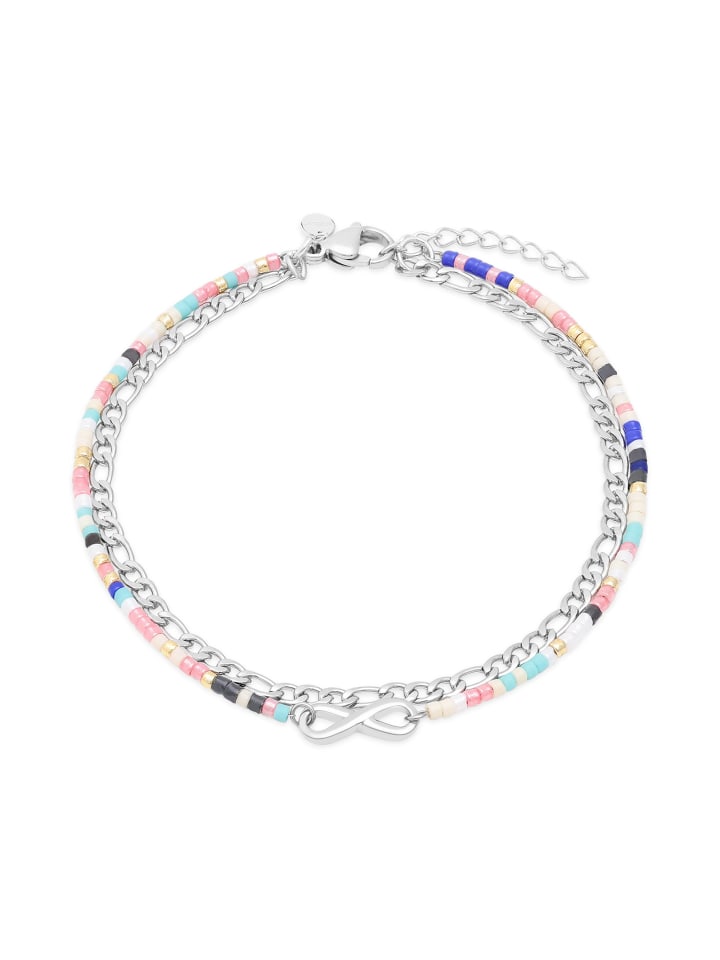 s.Oliver Браслет на лодыжку с символом бесконечности и декоративными бусинами из серебра
s.Oliver Браслет на лодыжку с символом бесконечности и декоративными бусинами из серебра