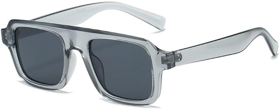 Мужские солнцезащитные очки в стиле ретро, квадратные, модные, прозрачные, красные, синие, с защитой от УФ-излучения UV400, женские солнцезащитные очки в стиле панк SKFGNX, Grey Grey
Мужские солнцезащитные очки в стиле ретро, квадратные, модные, прозрачные, красные, синие, с защитой от УФ-излучения UV400, женские солнцезащитные очки в стиле панк SKFGNX, Grey Grey