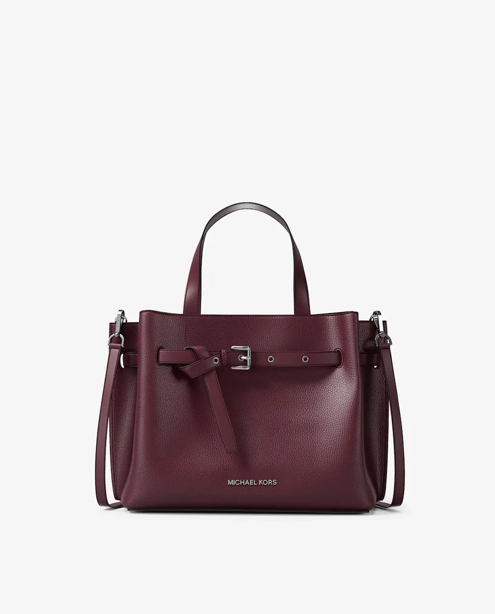 Женская кожаная сумка-тоут Emilia среднего размера с зернистой отделкой кожа Michael Michael Kors, сливовый
Женская кожаная сумка-тоут Emilia среднего размера с зернистой отделкой кожа Michael Michael Kors, сливовый