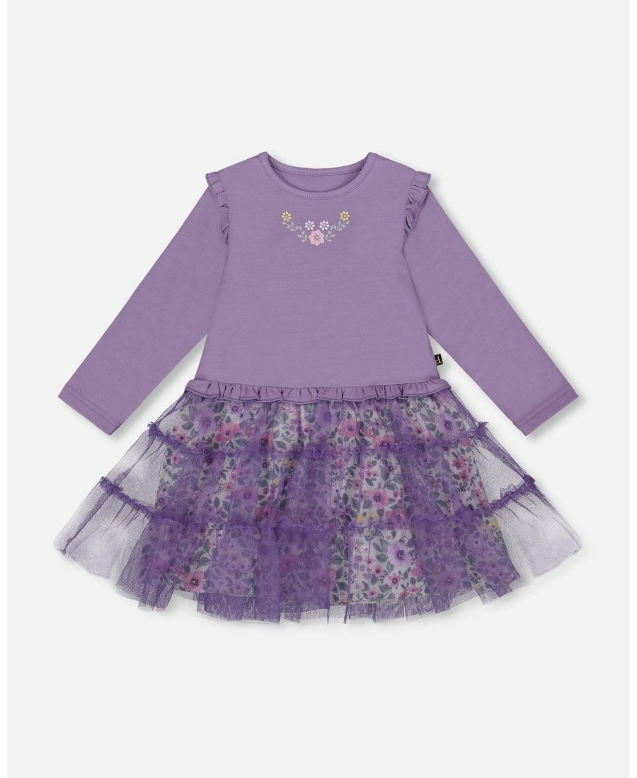 Детское двухслойное платье для девочки с юбкой из муслина и сетки, фиолетово-серого цвета Deux par Deux, Purple gray
Детское двухслойное платье для девочки с юбкой из муслина и сетки, фиолетово-серого цвета Deux par Deux, Purple gray