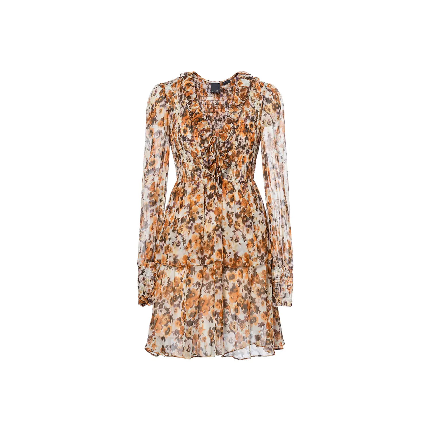 PINKO Женское длинное платье с длинными рукавами коричневого цвета
PINKO Женское длинное платье с длинными рукавами коричневого цвета