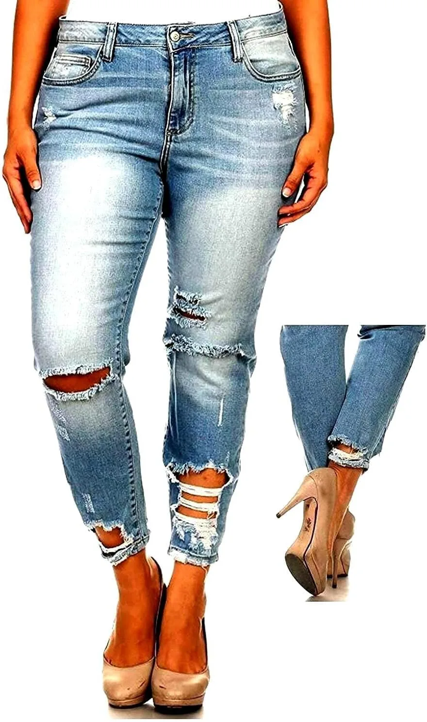 Jack David женские джинсы Plus Size Stretch с потертостями и разрывами синего цвета 1826 JEANS /Jack David
Jack David женские джинсы Plus Size Stretch с потертостями и разрывами синего цвета 1826 JEANS /Jack David
