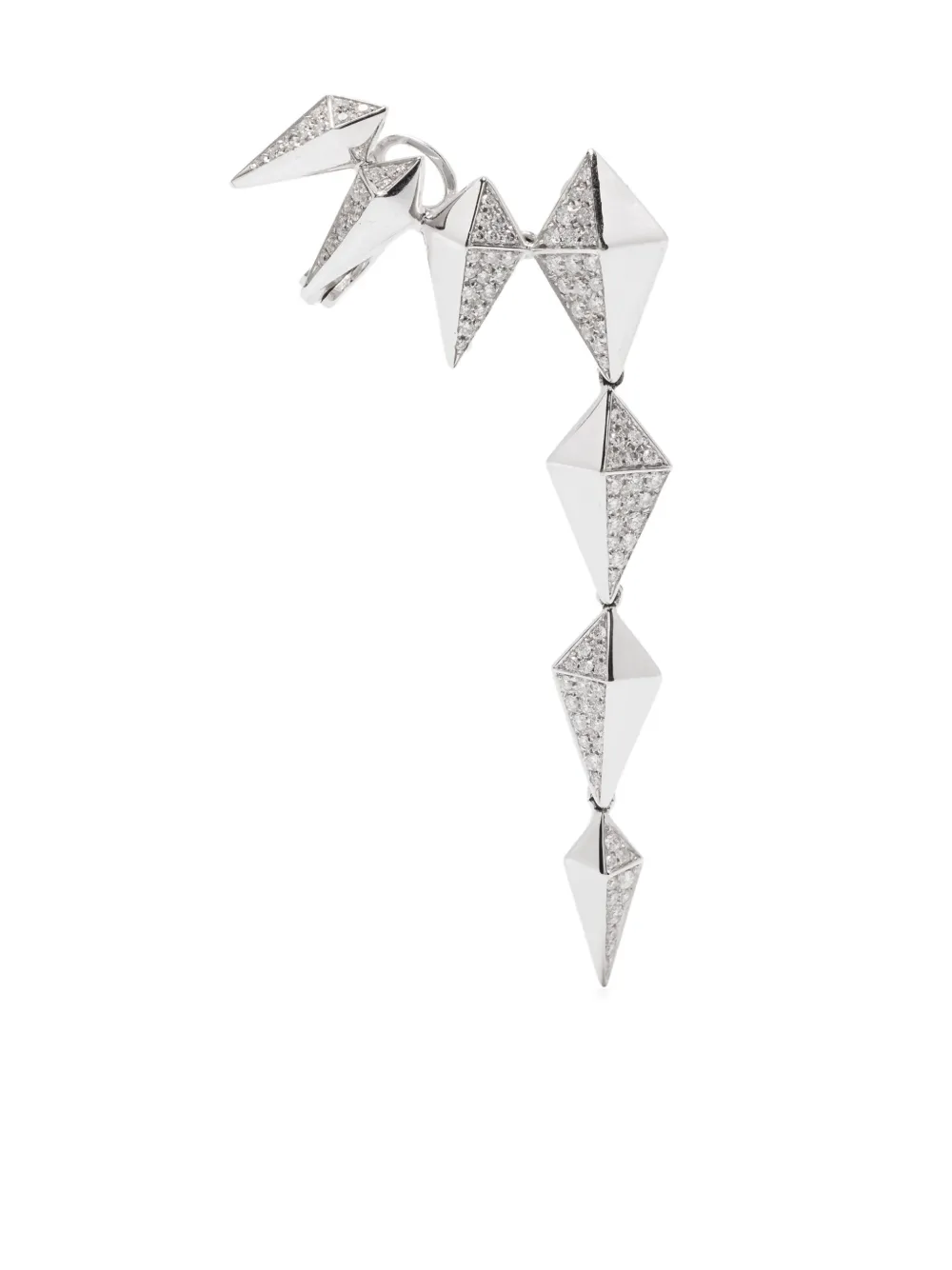 Серьга с геометрическим бриллиантом из 18-каратного белого золота Anapsara, серебяный
Серьга с геометрическим бриллиантом из 18-каратного белого золота Anapsara, серебяный